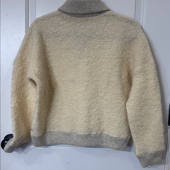TOAD & CO LOOPY SHAWL CROPPED WOOL PULLOVER SMALL - Picture 8 of 8